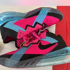 Nike LeBron 18 (2018) Racerback Pink and Black Sneakers